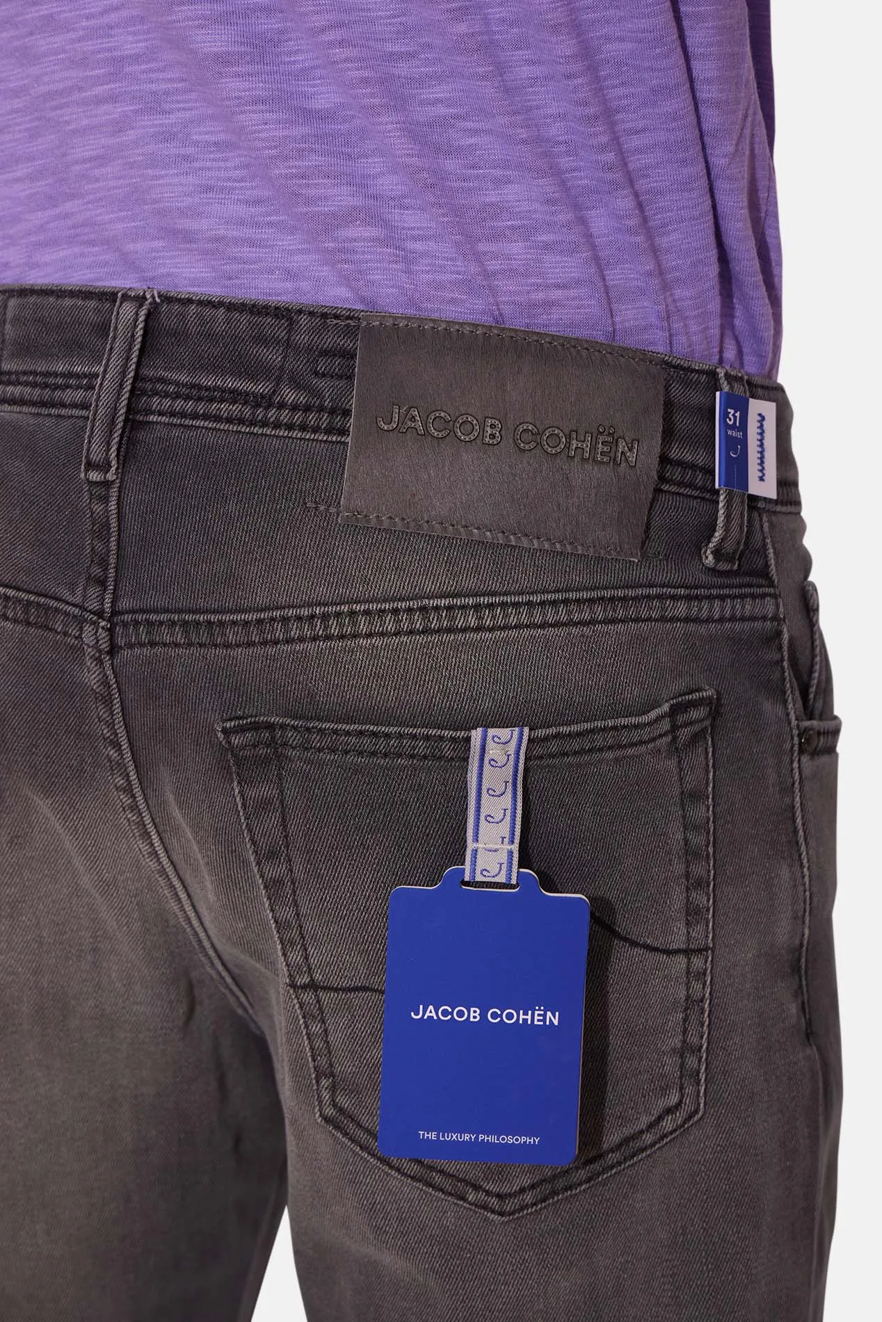 Bard Denim Soft Grey w/ Grey Patch sold by Blue & Cream product image thumbnail 5