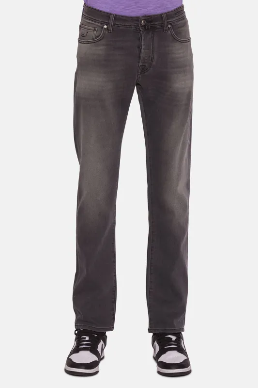 Bard Denim Soft Grey w/ Grey Patch made by Jacob Cohen