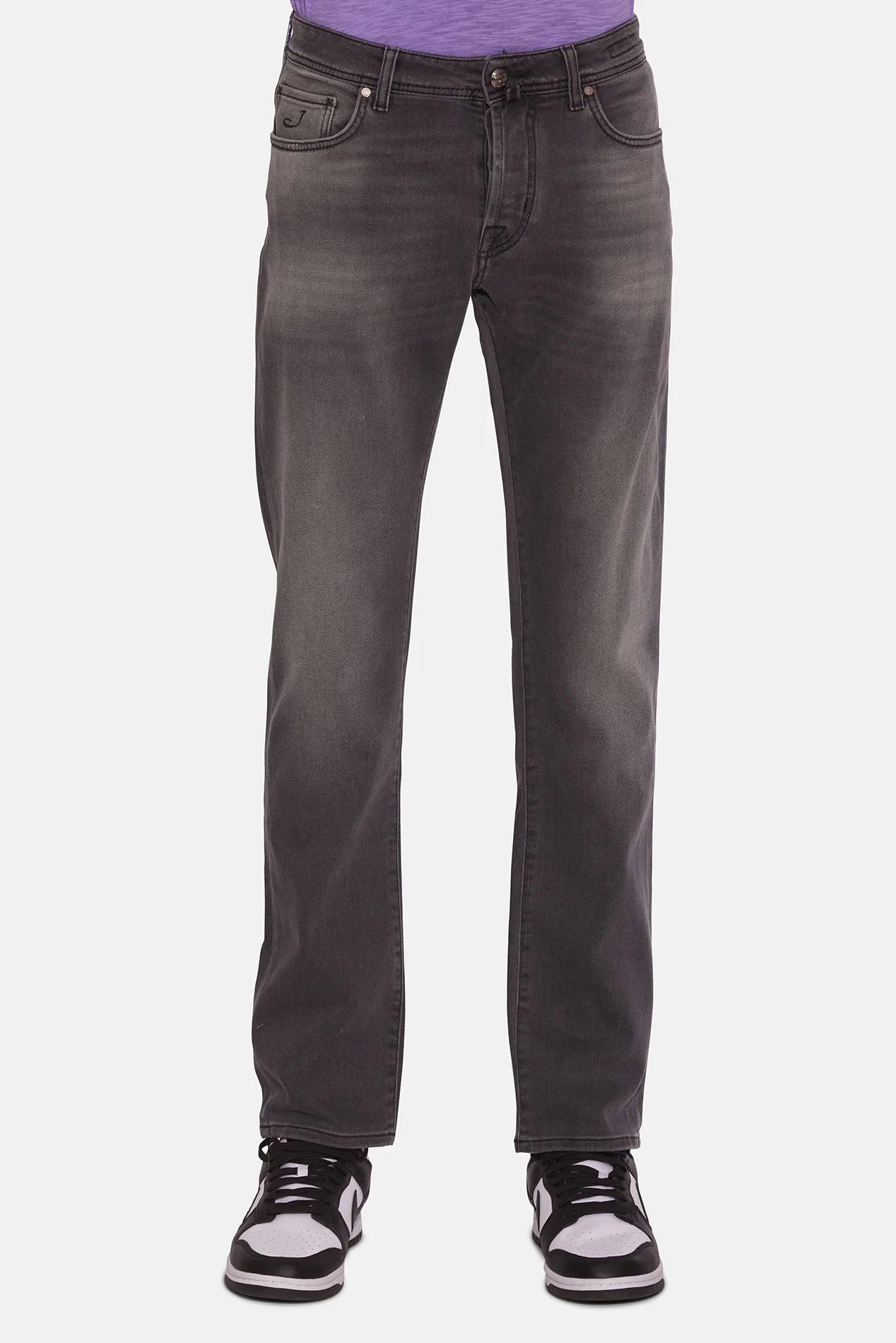 Bard Denim Soft Grey w/ Grey Patch sold by Blue & Cream