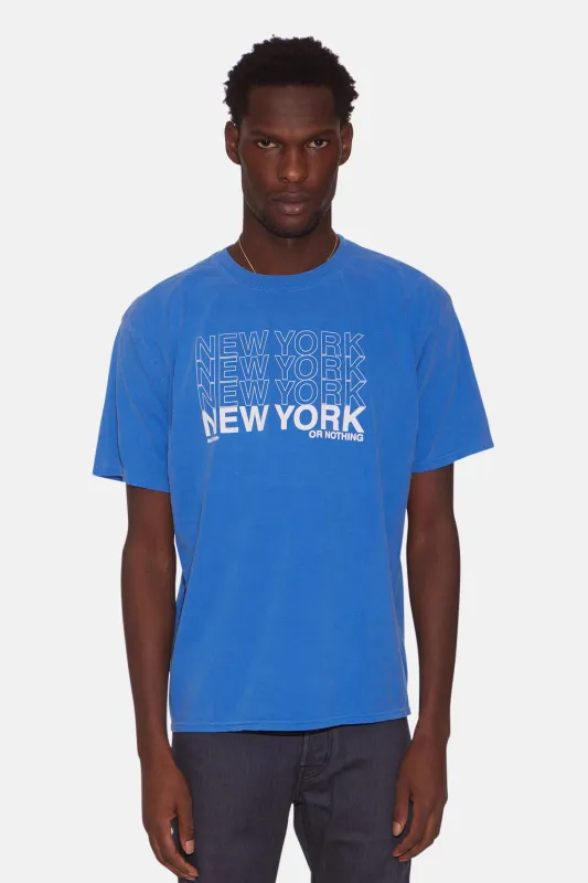 Men's NEW YORK or NOTHING Tee Royal sold by Blue & Cream