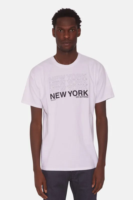 Men's NEW YORK or NOTHING Tee White sold by Blue & Cream