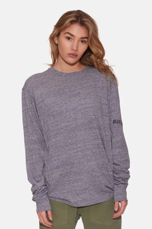 Women's 58 Crewneck Westport Back Print Navy Melange sold by Blue & Cream