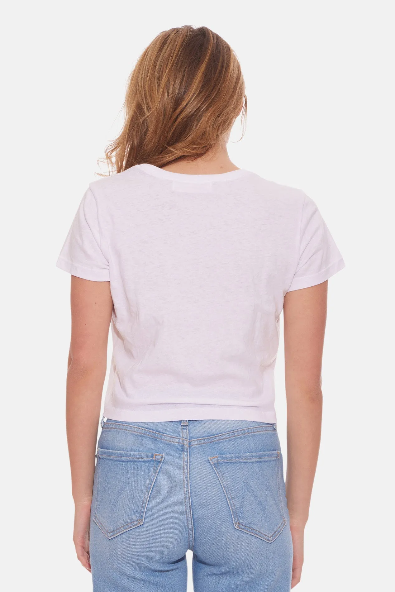 Uptown Culture Cropped Tee White sold by Blue & Cream product image thumbnail 4