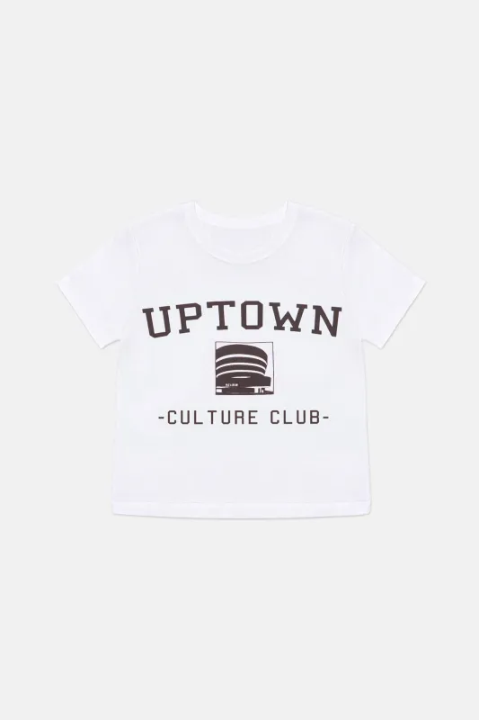 Uptown Culture Cropped Tee White sold by Blue & Cream