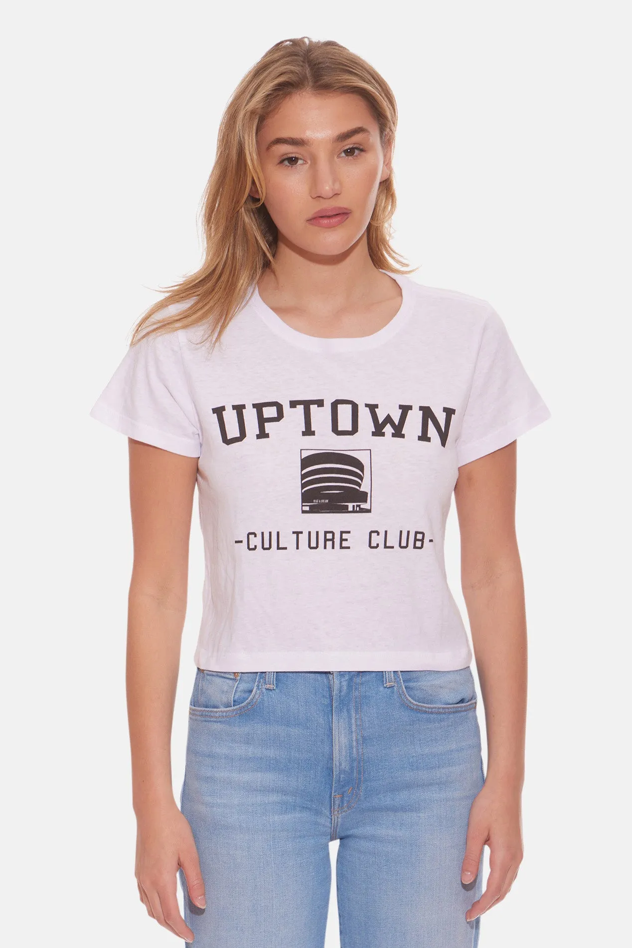 Uptown Culture Cropped Tee White sold by Blue & Cream product image thumbnail 2