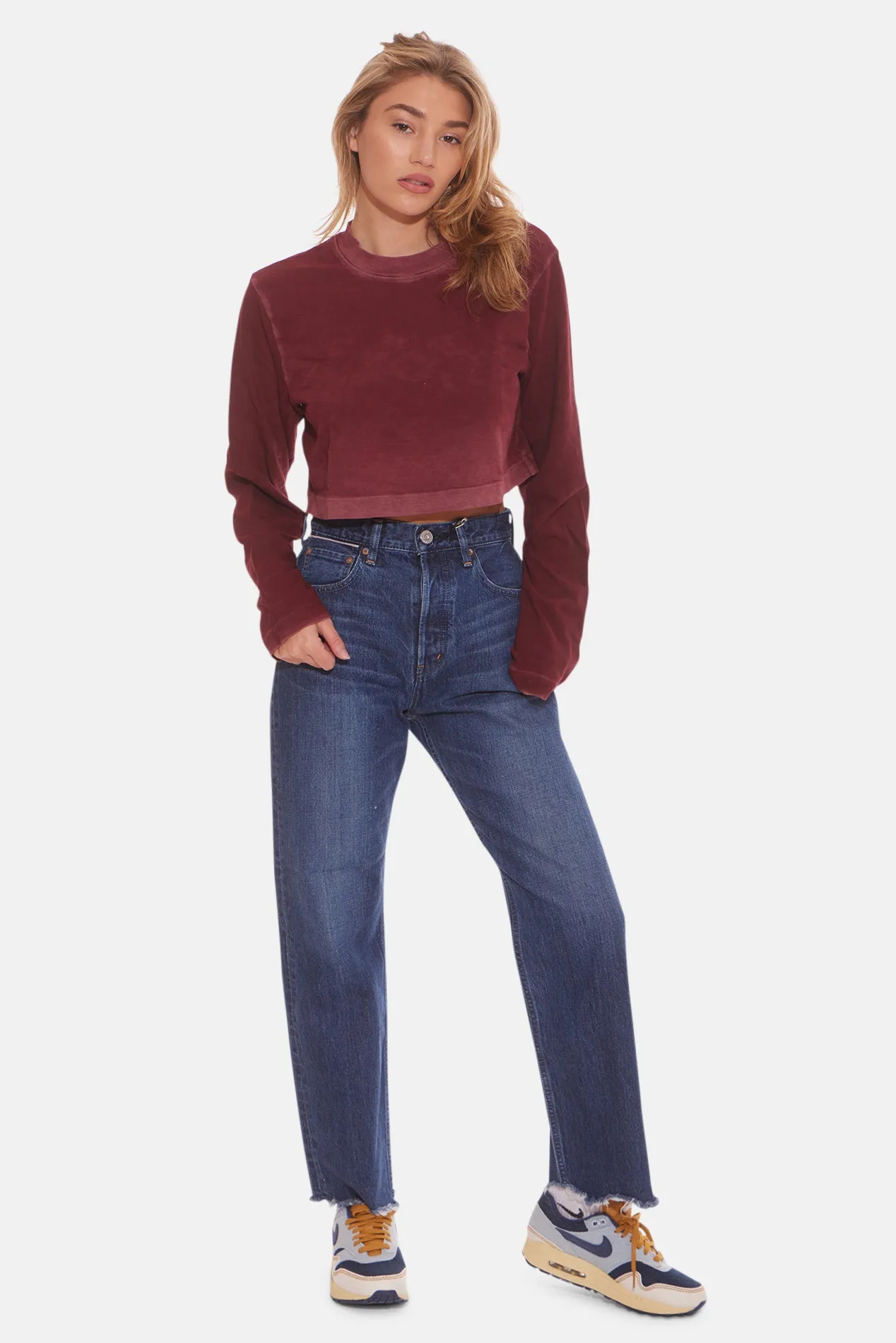 Tokyo Crop Long Sleeve Plum Mix sold by Blue & Cream product image thumbnail 4