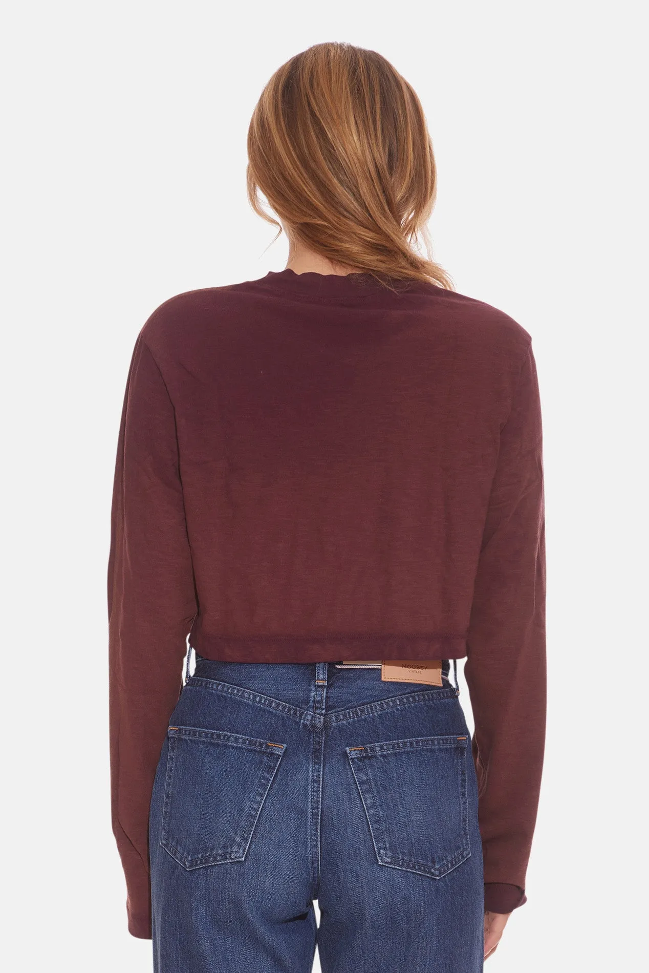 Tokyo Crop Long Sleeve Plum Mix sold by Blue & Cream product image thumbnail 3