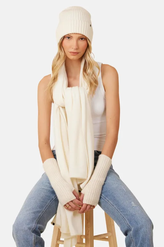 Pacific Cashmere Beanie Ivory sold by Blue & Cream