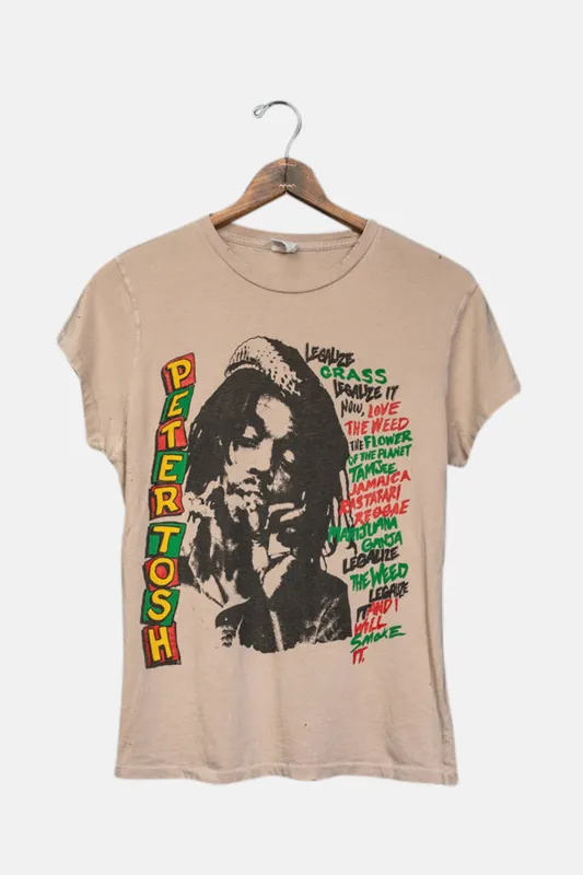 Peter Tosh Classic Tee Taupe sold by Blue & Cream