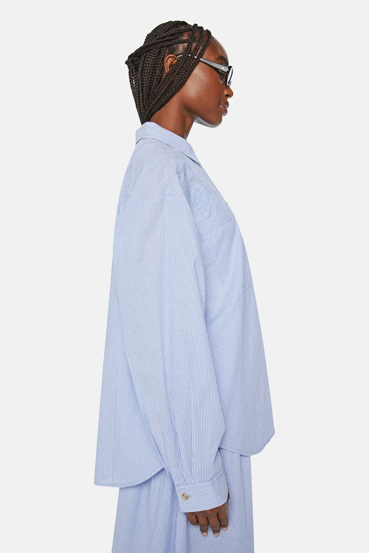 The Roomie Pocket Button Down Chalet Stripe sold by Blue & Cream product image thumbnail 2