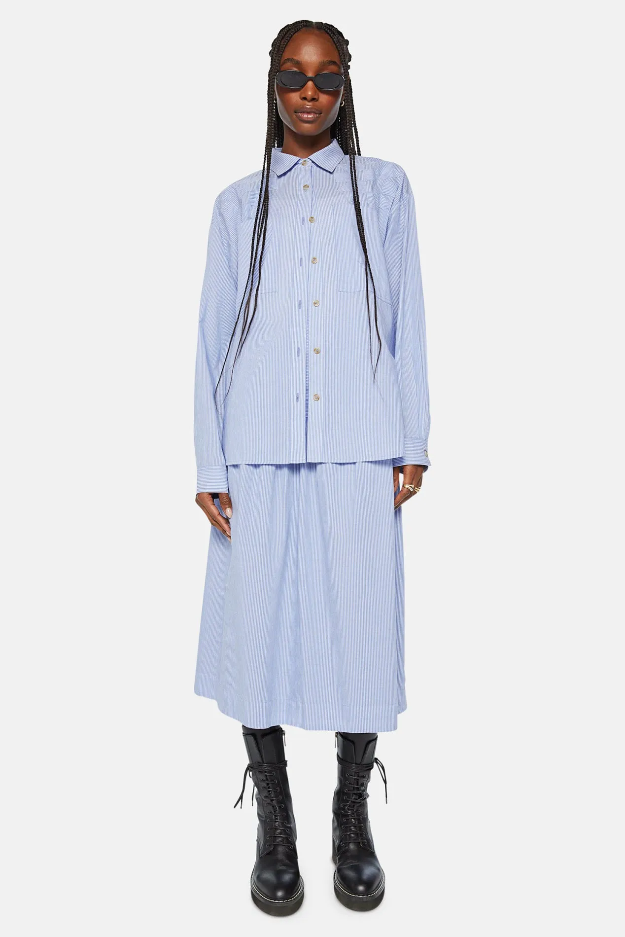 The Roomie Pocket Button Down Chalet Stripe sold by Blue & Cream product image thumbnail 5