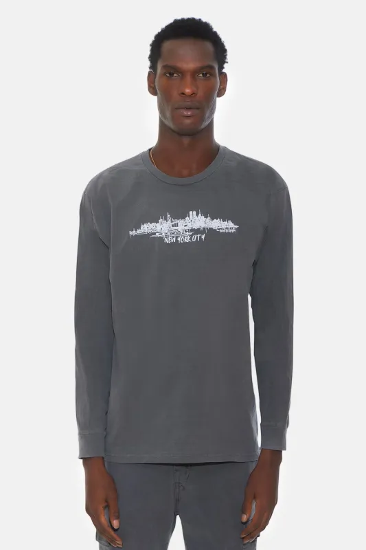 Skyline Long Sleeve Vintage Black / White sold by Blue & Cream