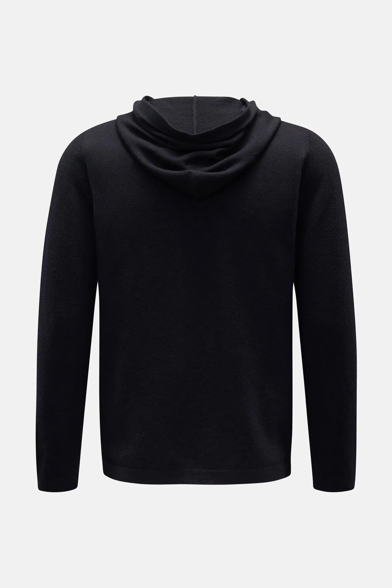 Merino Oyster Hoodie Navy sold by Blue & Cream product image thumbnail 2