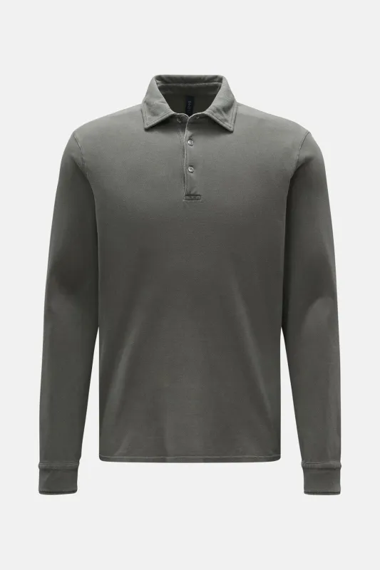 Pique Long Sleeve Polo Olive sold by Blue & Cream