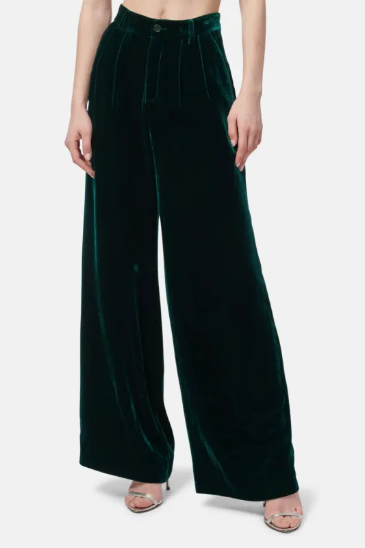 Rylie Velvet Pant Deep Sea made by CAMI