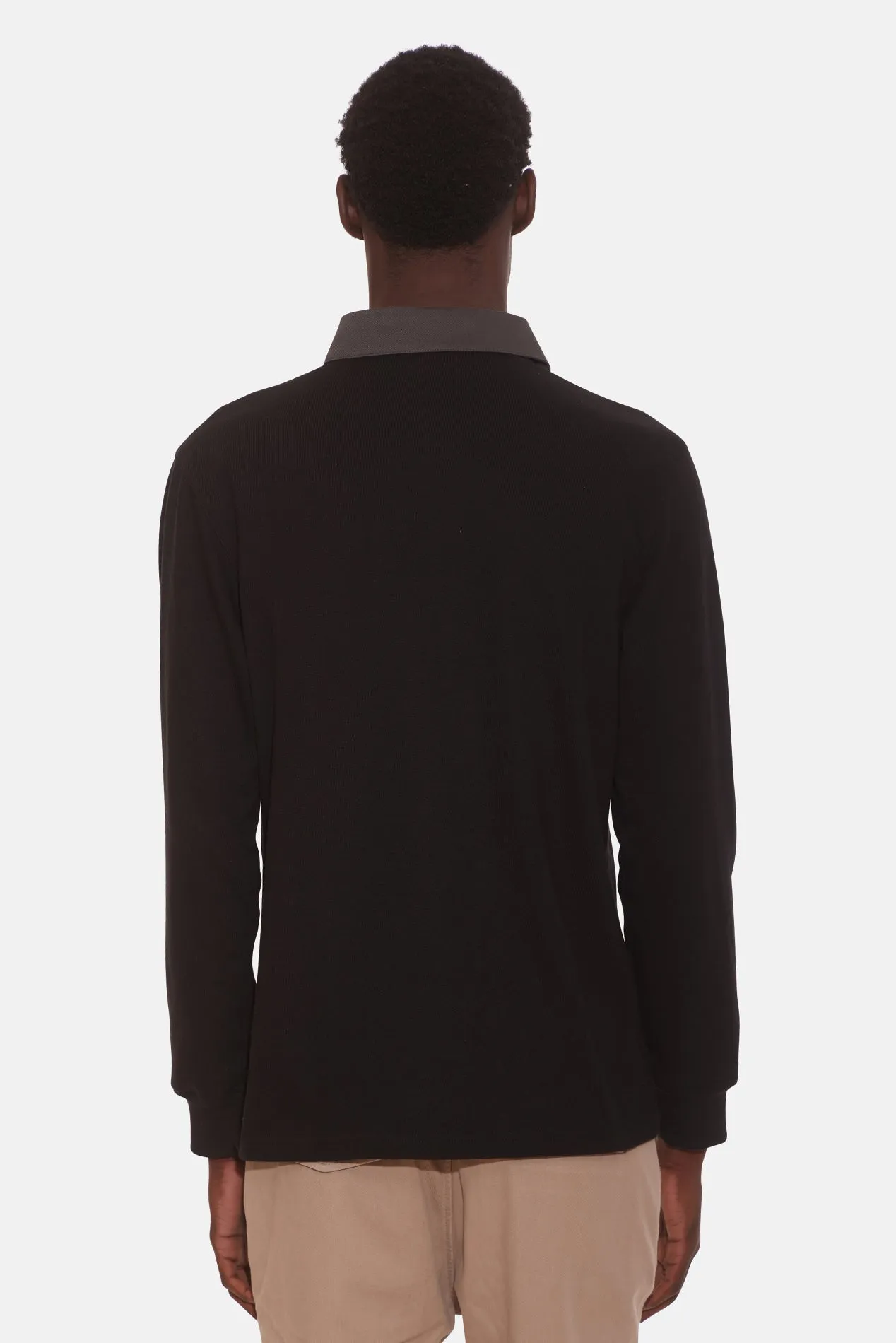 Striped Rugby Black W/ Charcoal Stripe sold by Blue & Cream product image thumbnail 2