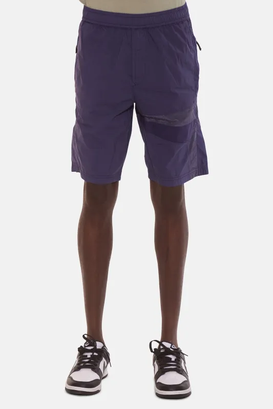 Nylon Ripstop Star Inlay Shorts Royal sold by Blue & Cream