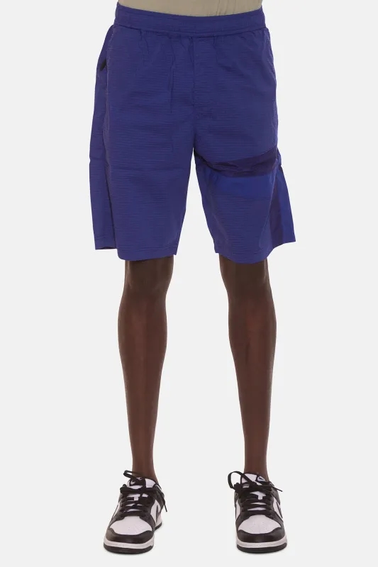 Nylon Ripstop Star Inlay Shorts Bright Blue sold by Blue & Cream