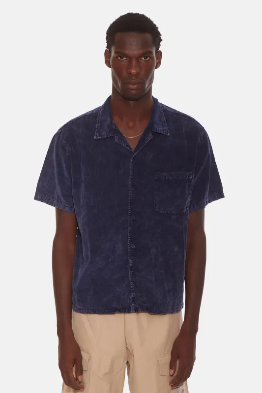 Cuban Shirt Navy Mineral sold by Blue & Cream