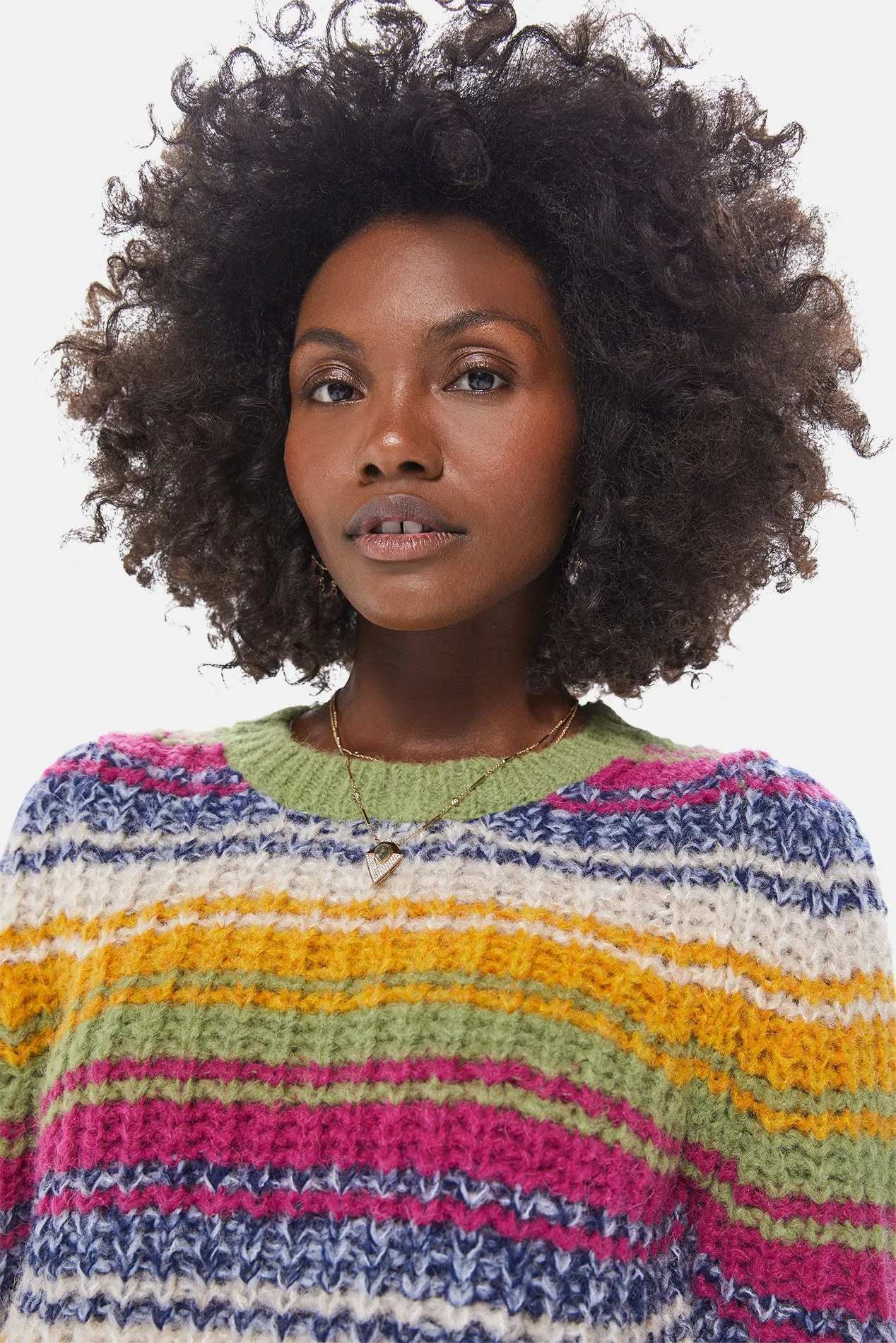 Inset Puff Sleeve Jumper Tripped Up sold by Blue & Cream product image thumbnail 2