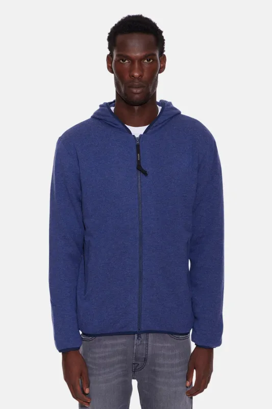 Geelong Wool Zip Hoodie Blue sold by Blue & Cream