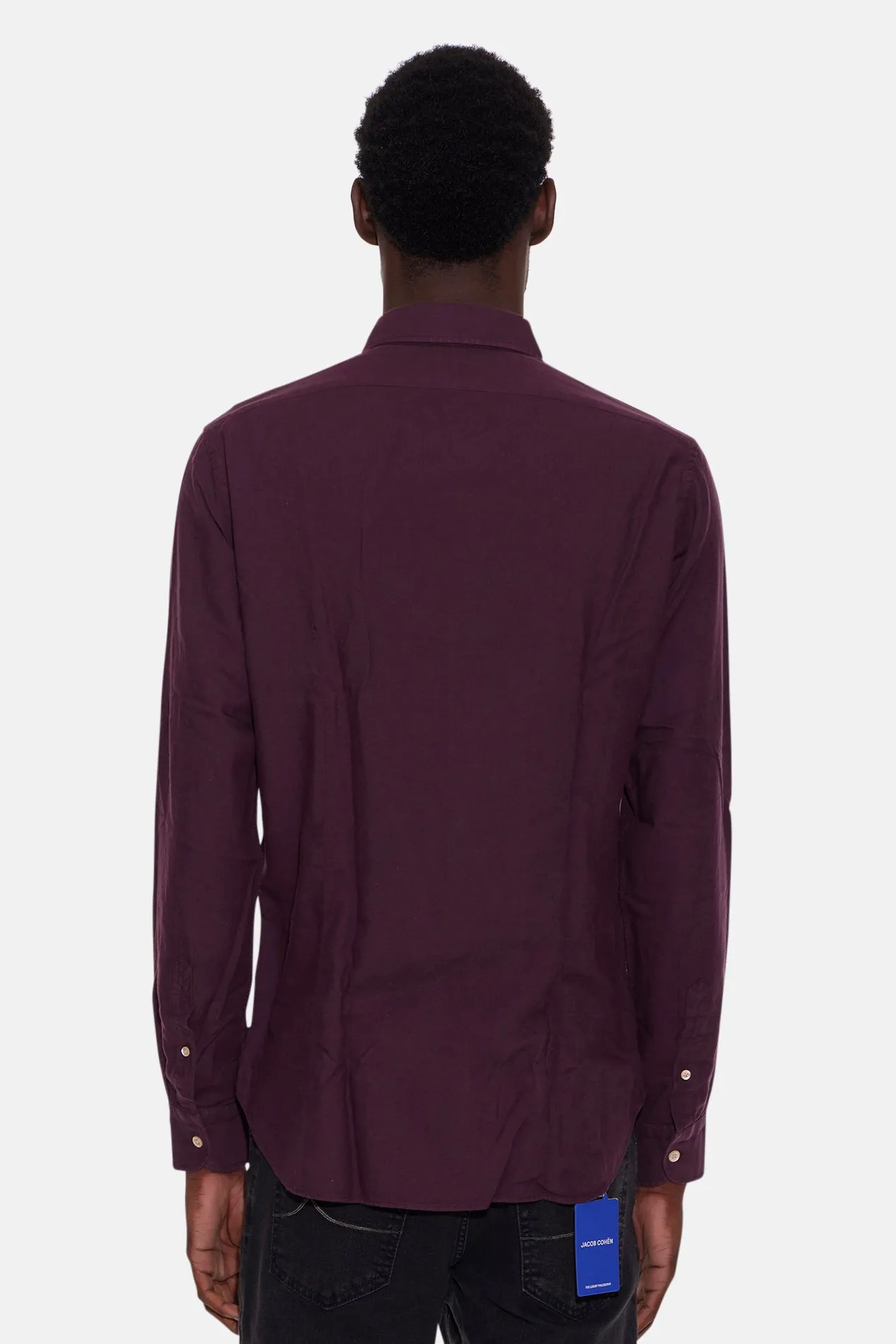 Cotton French Collar Shirt Bordeaux sold by Blue & Cream product image thumbnail 2