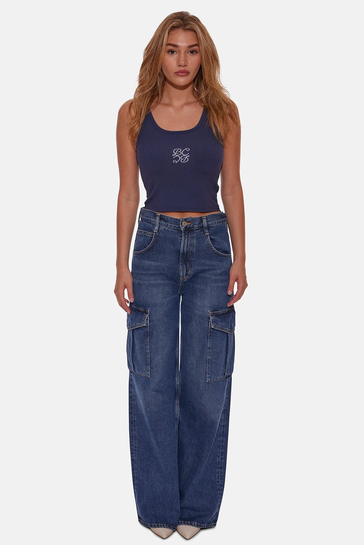 B&C Mirror Logo Tank Navy sold by Blue & Cream product image thumbnail 4