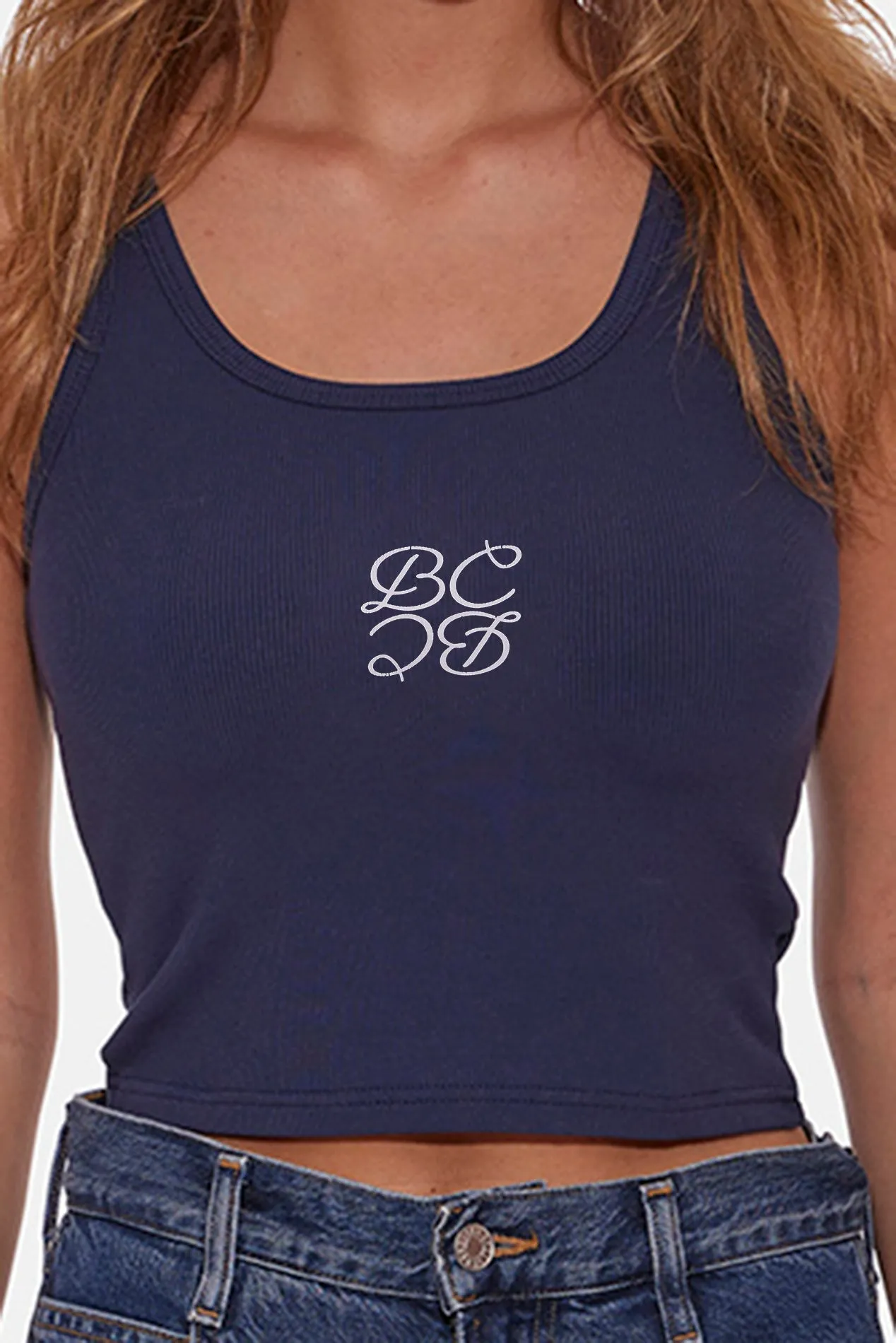 B&C Mirror Logo Tank Navy sold by Blue & Cream product image thumbnail 3