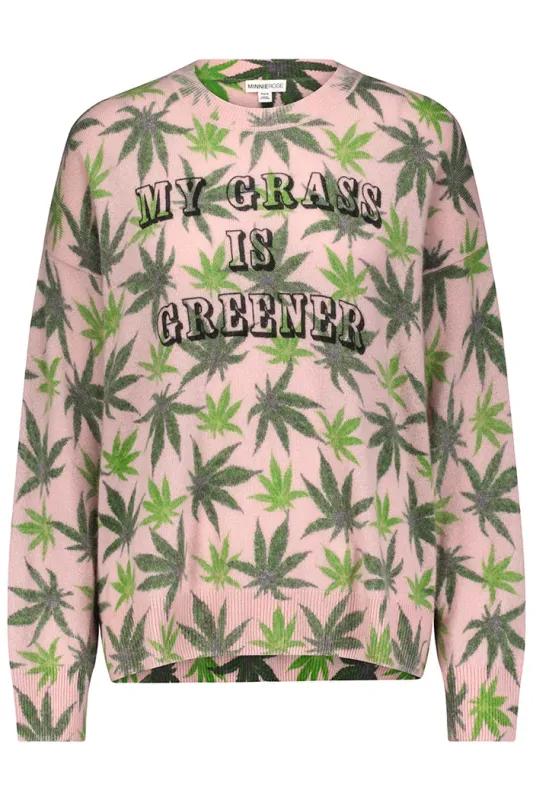Cashmere Crewneck Mary Jane Print made by Minnie Rose