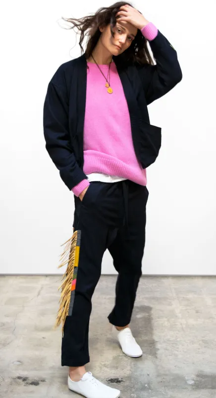 Loro Piana Backstrike Superlux Crew Pink Rabbit sold by Blue & Cream