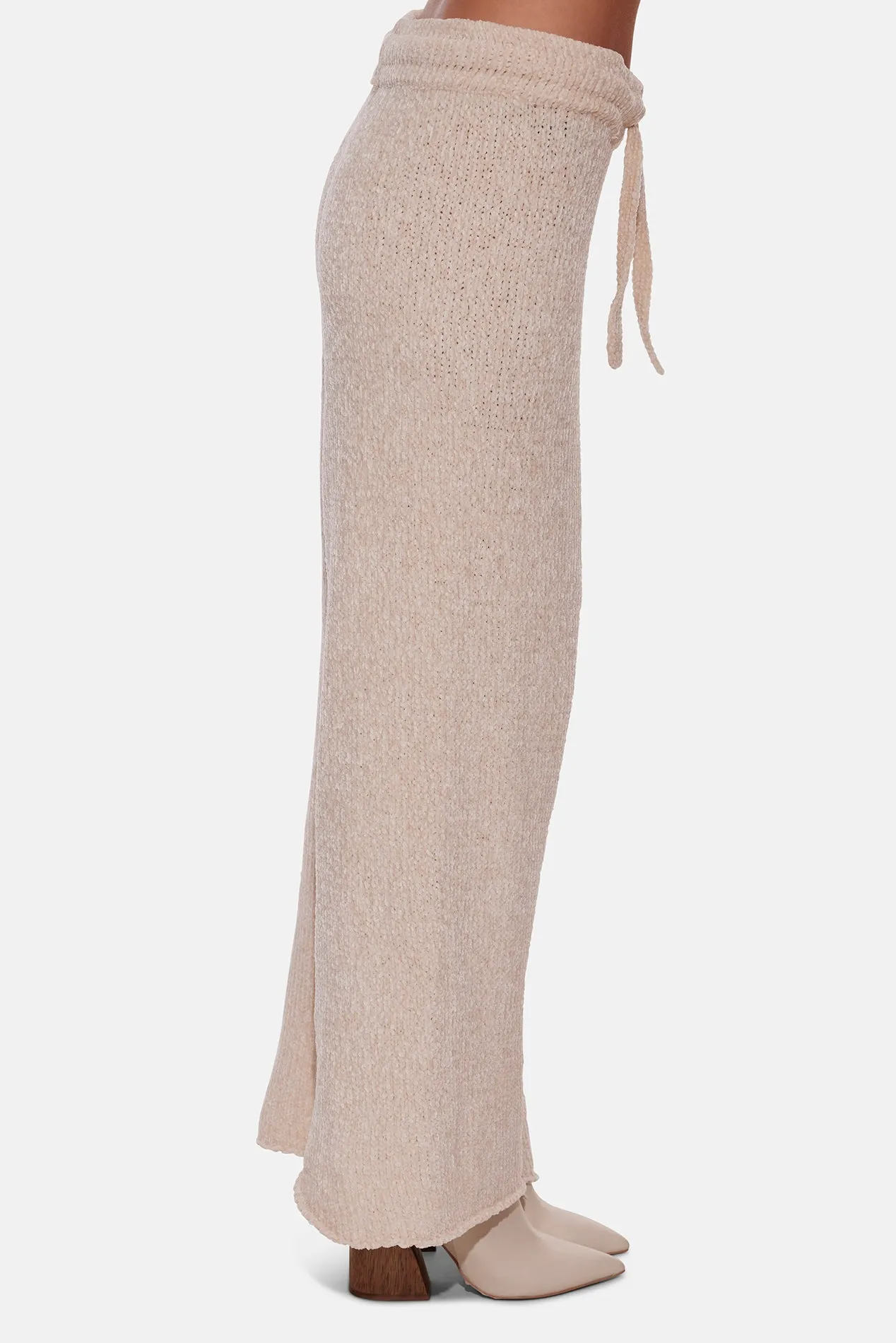 Miley Chenille Wide Leg Pant Cream sold by Blue & Cream product image thumbnail 3