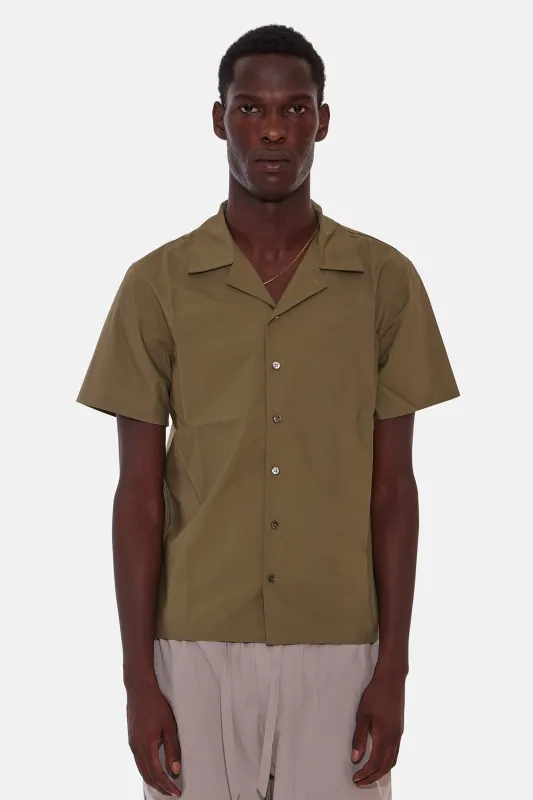 Poplin Camp Shirt Olive sold by Blue & Cream