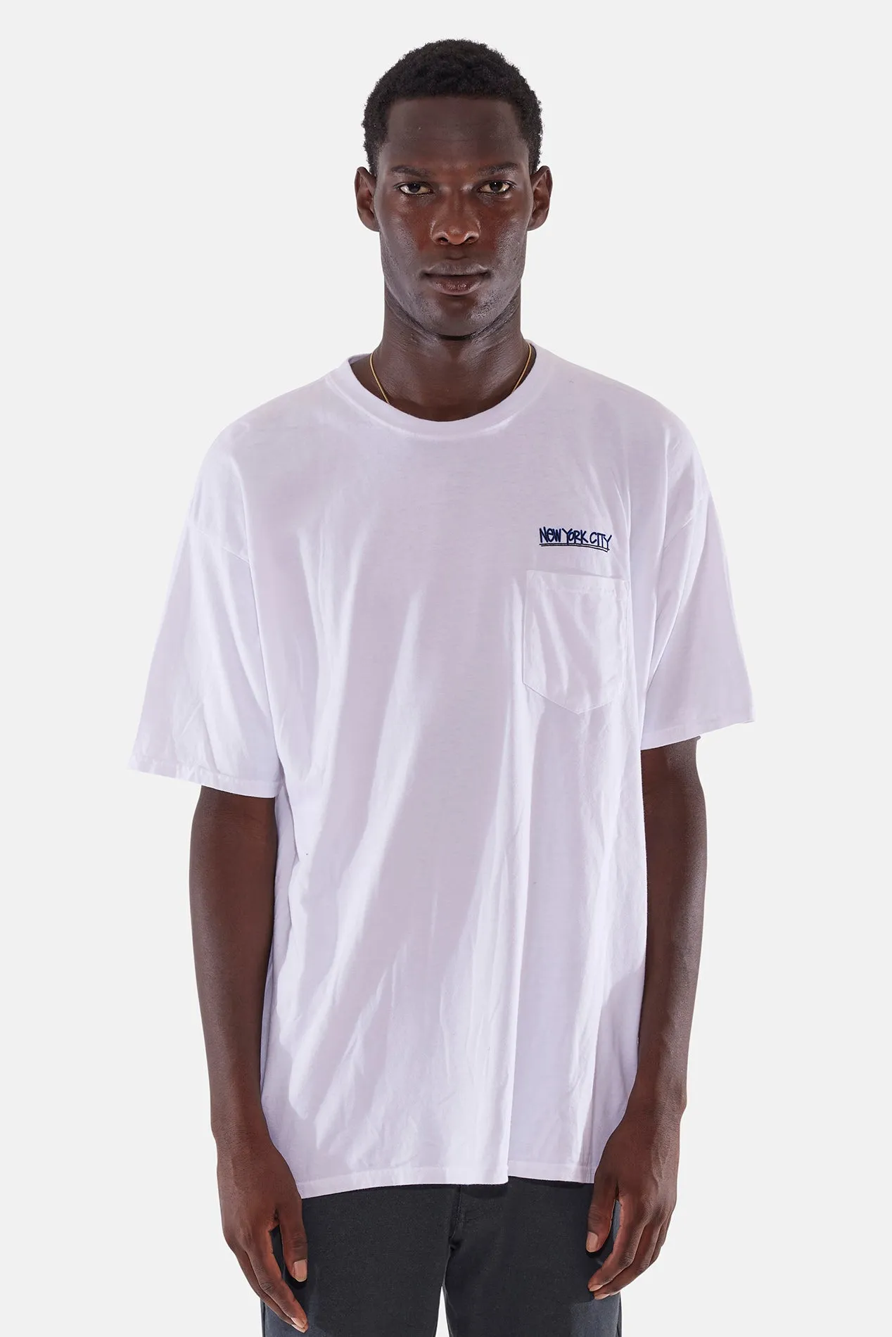 New York City Pocket Tee White sold by Blue & Cream