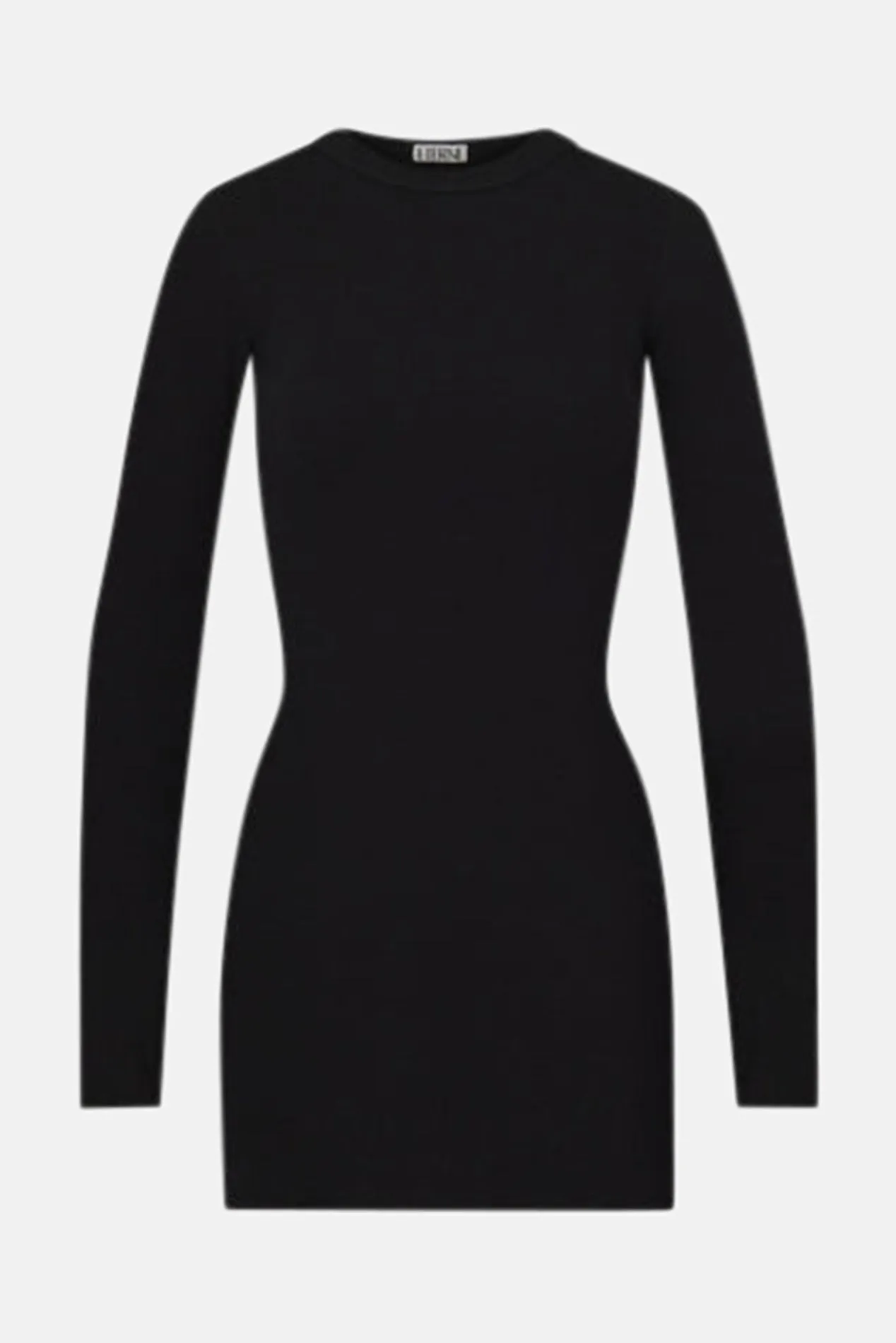 Long Sleeve Crewneck Dress Mini Black sold by Blue & Cream