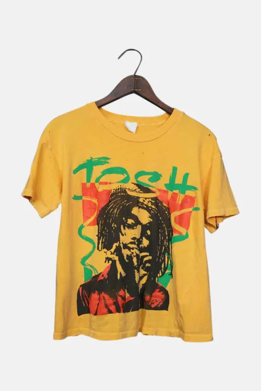Peter Tosh Mystic Man Crop Tee Goldenrod sold by Blue & Cream