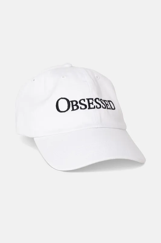 Obsessed Dad Cap White sold by Blue & Cream