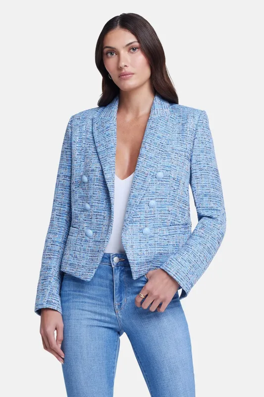 Brooke Tweed Blazer Blue Multi sold by Blue & Cream