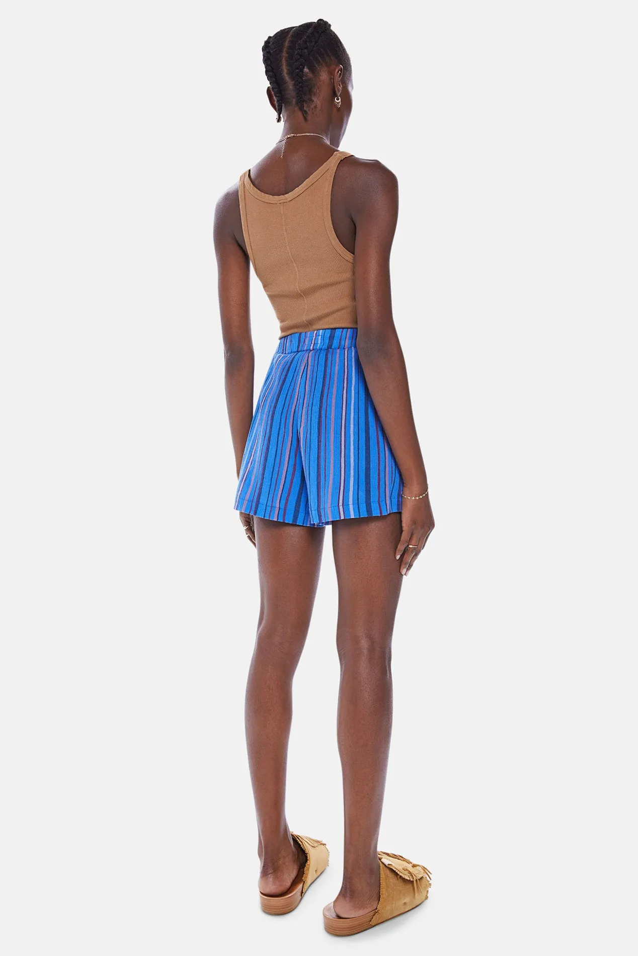 Keepin On Shorts Blue Multi Stripe sold by Blue & Cream product image thumbnail 3