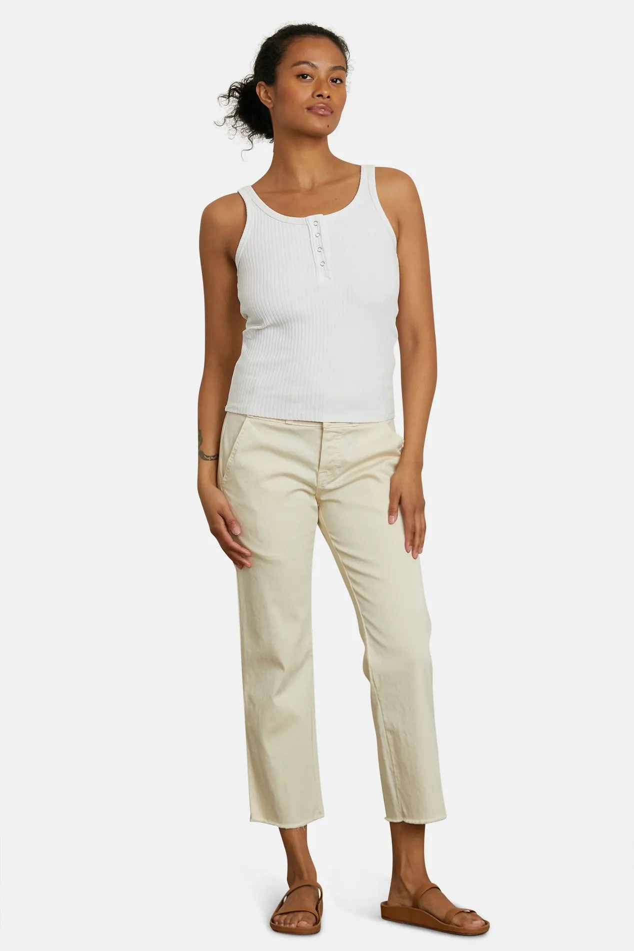 Gabrie Snapped Trouser French Vanilla sold by Blue & Cream product image thumbnail 4