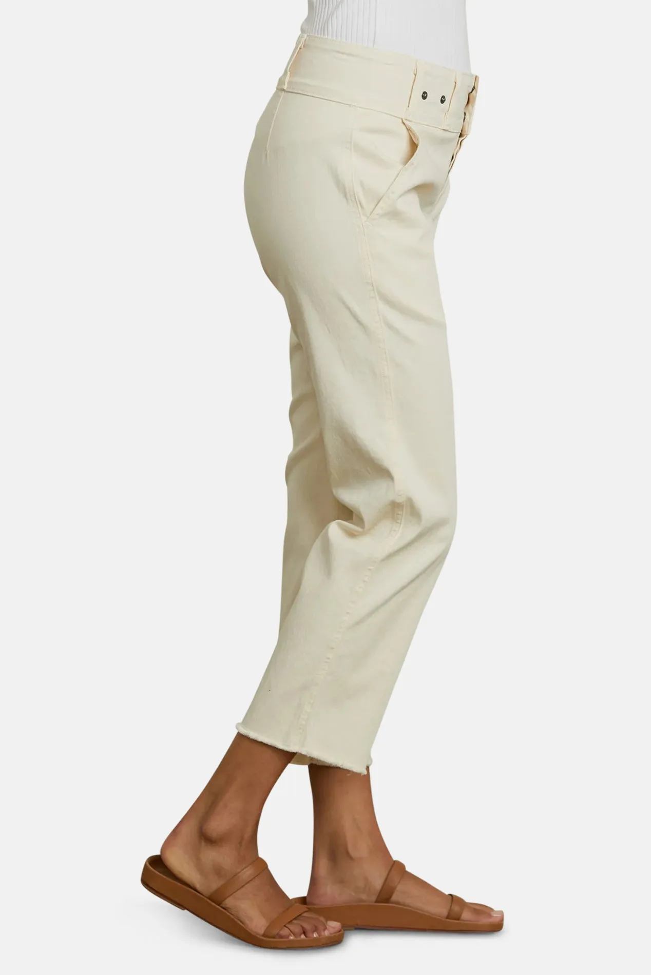 Gabrie Snapped Trouser French Vanilla sold by Blue & Cream product image thumbnail 3