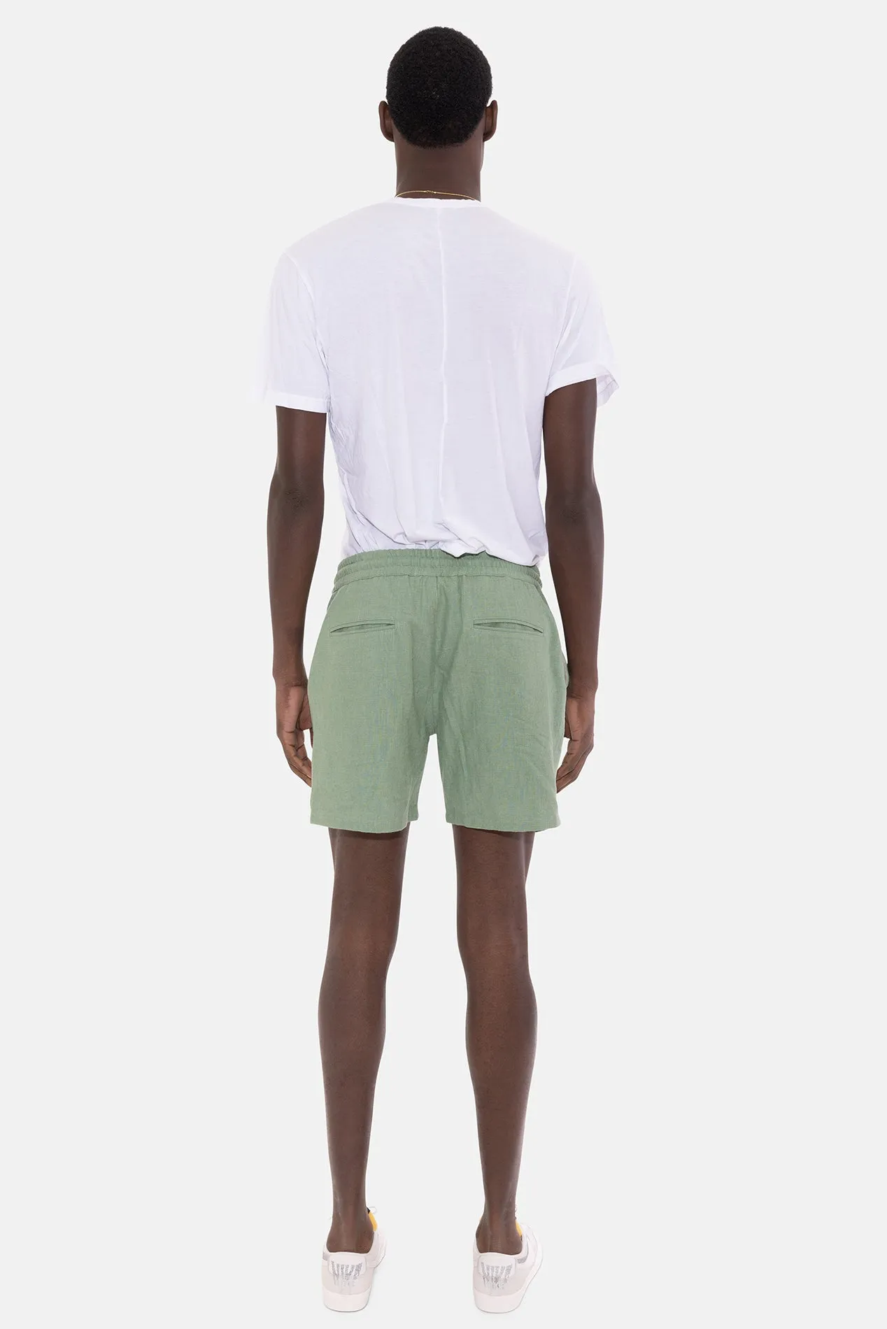 Perfect Linen Short Soft Green sold by Blue & Cream product image thumbnail 5