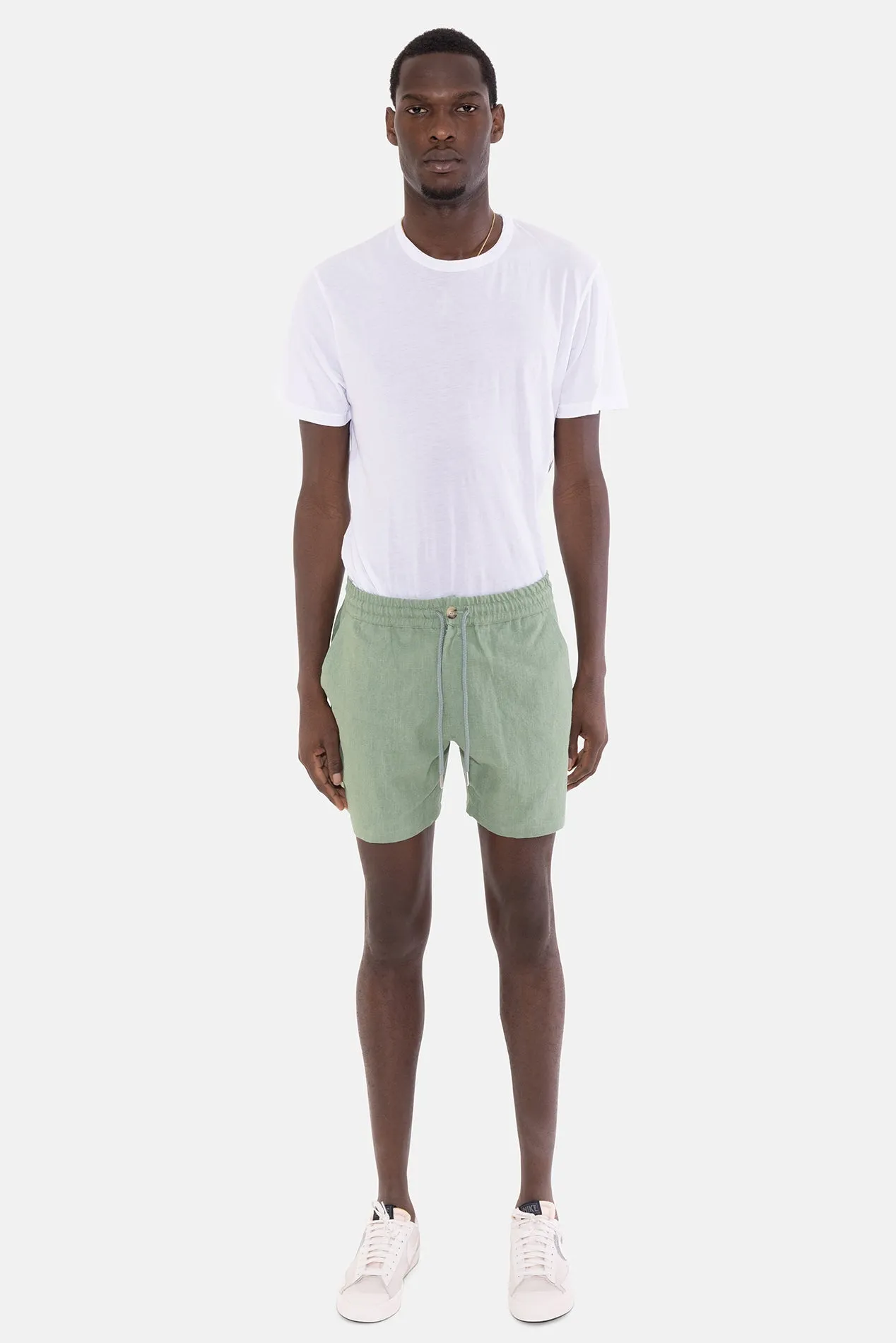 Perfect Linen Short Soft Green sold by Blue & Cream product image thumbnail 4