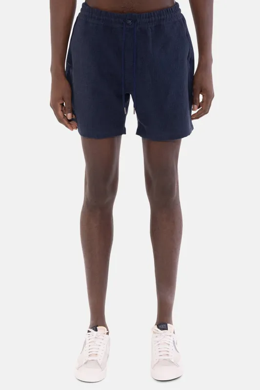 Perfect Linen Short Navy sold by Blue & Cream