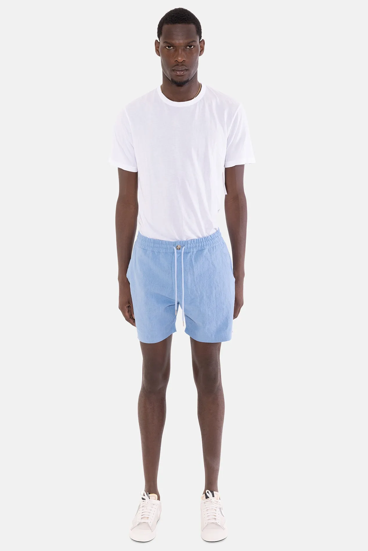 Perfect Linen Short Sky Blue sold by Blue & Cream product image thumbnail 4