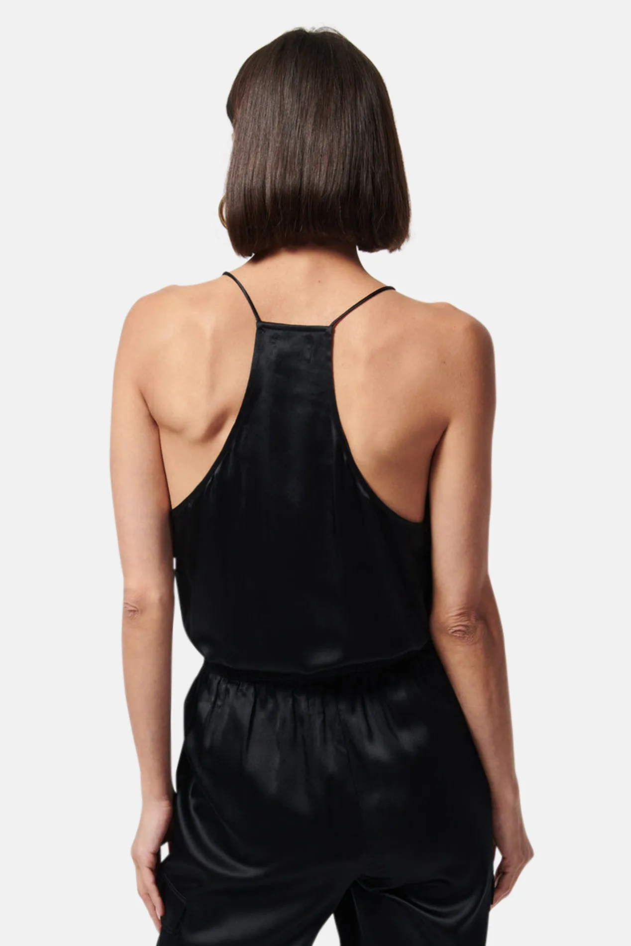 Racer Charmeuse Cami Black sold by Blue & Cream product image thumbnail 4