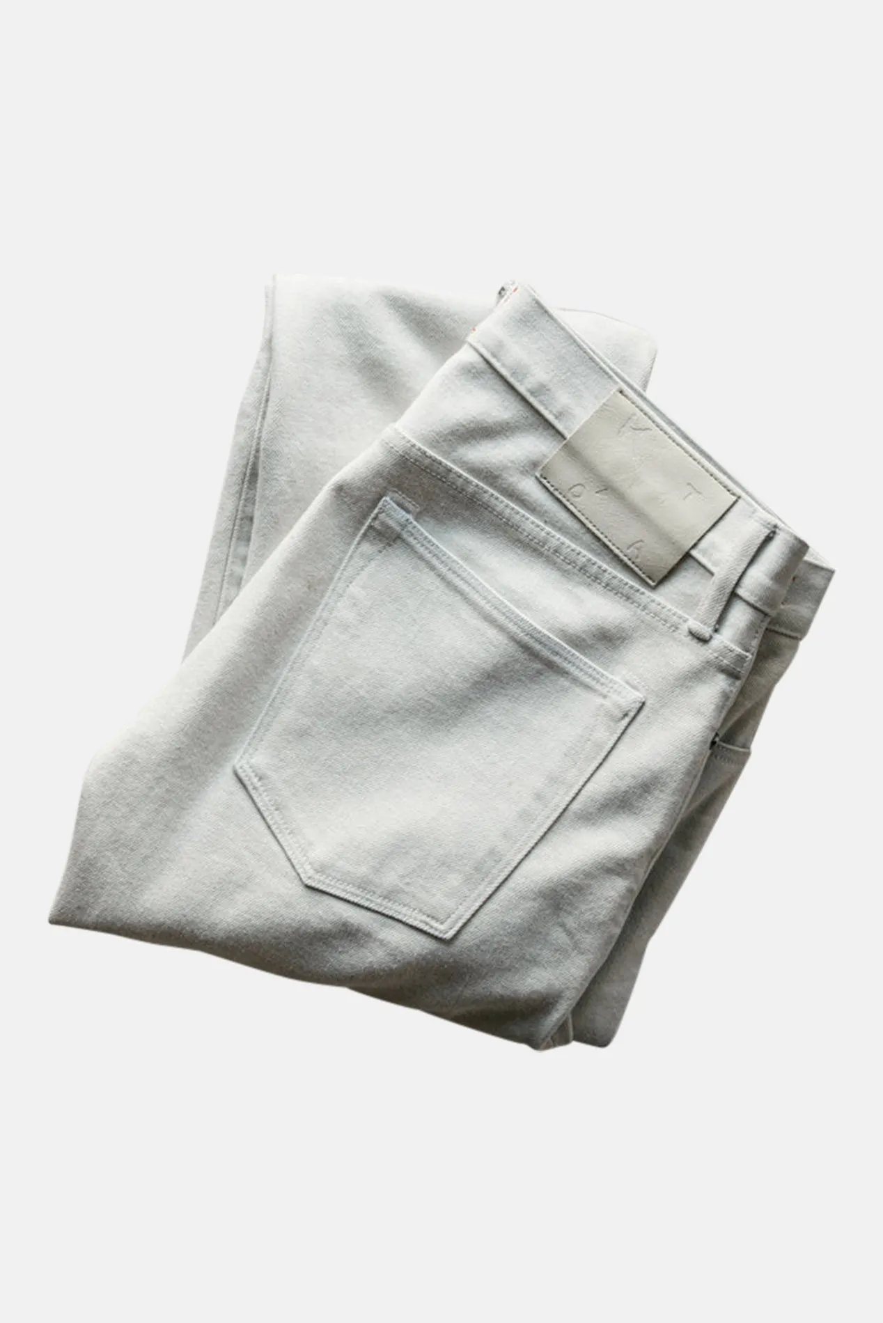 Pen Slim Selvedge 14oz Silver Grey White sold by Blue & Cream product image thumbnail 4