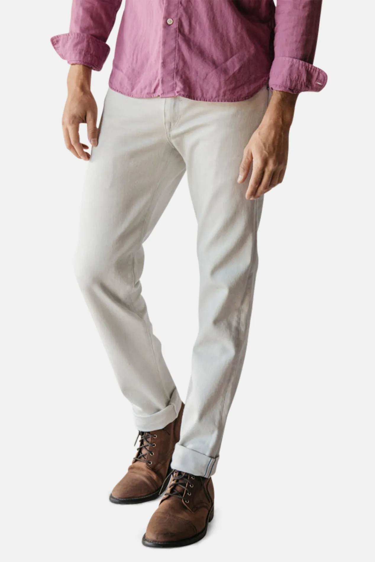 Pen Slim Selvedge 14oz Silver Grey White sold by Blue & Cream product image thumbnail 2