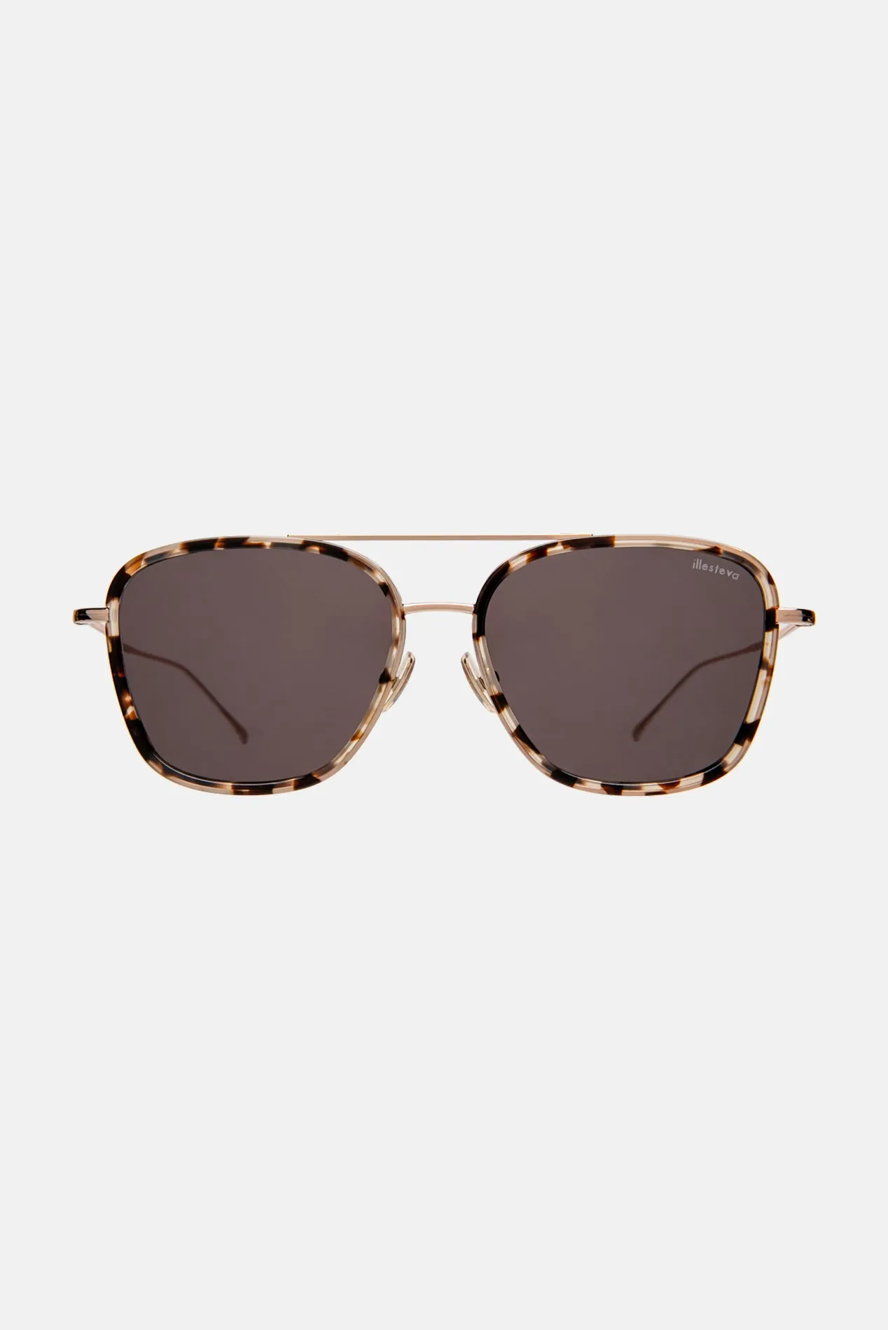 Delos Ace White Tortoise/Rose Gold/Grey Flat sold by Blue & Cream