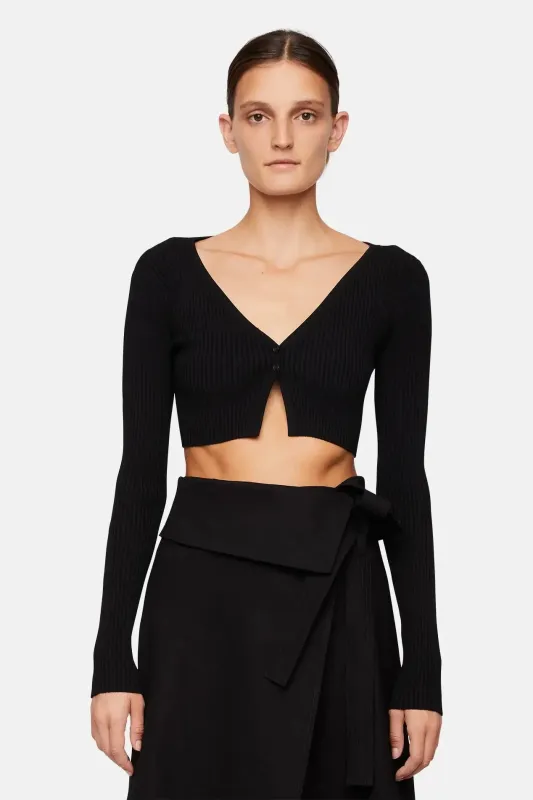 Hallie Cardigan Black sold by Blue & Cream