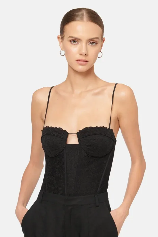 Adri Bodysuit Black sold by Blue & Cream